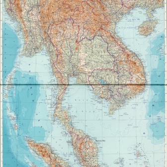 Map of South-East Asia in 1967